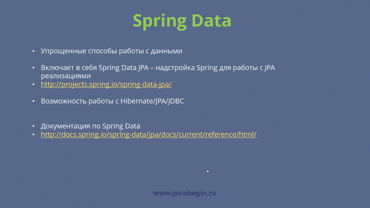 8 Spring Data