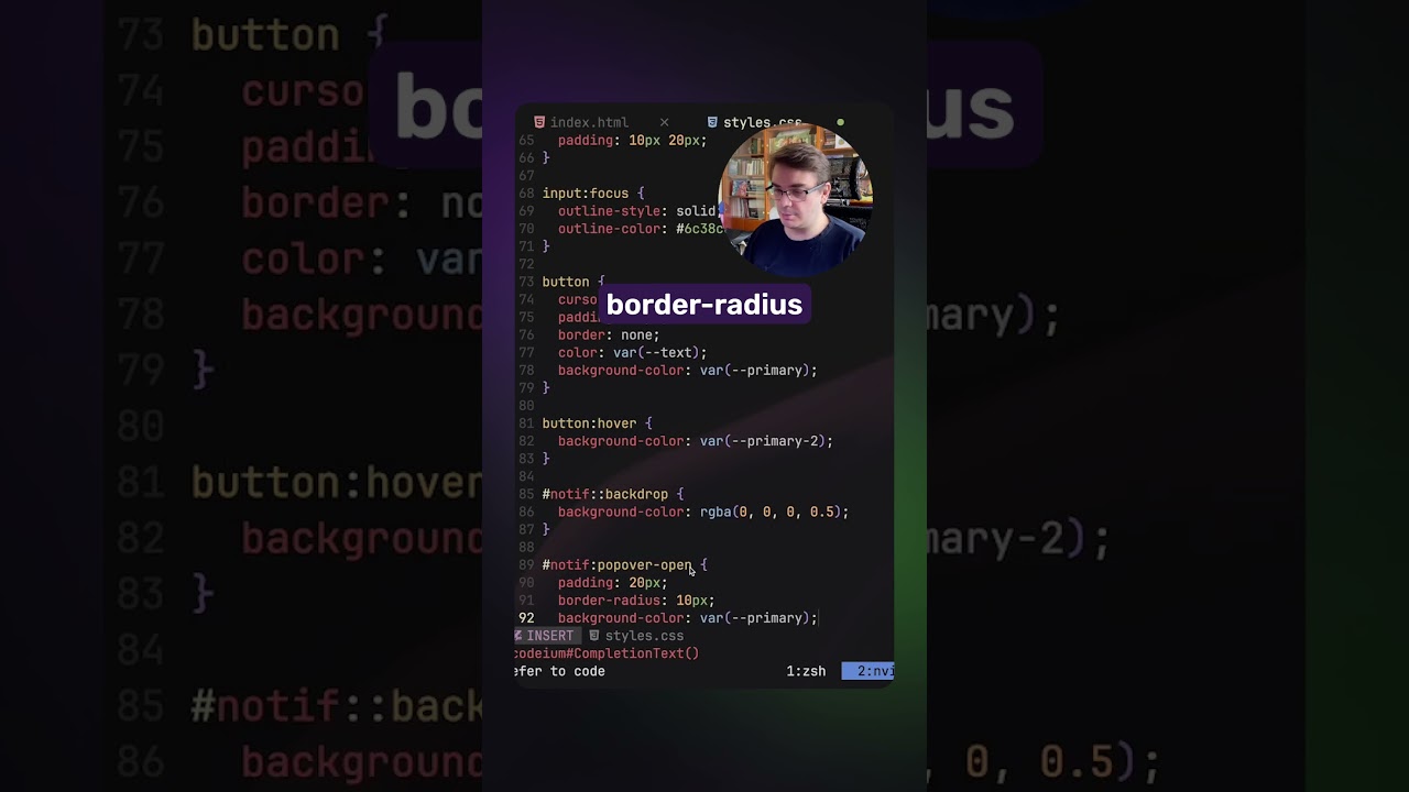 Стилизация поповера на чистом CSS #css #html #web #js #javascript #frontend