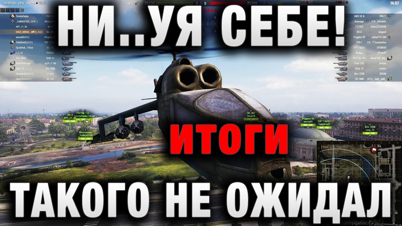 НИ  УЯ СЕБЕ! ТАКОГО НЕ ОЖИДАЛ УВИДЕТЬ В WORLD OF TANKS! итоги