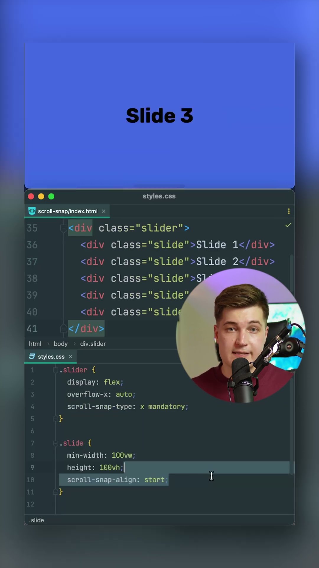 Превью: Слайдер на чистом CSS? Хватит и двух строчек! Свойства scroll-snap