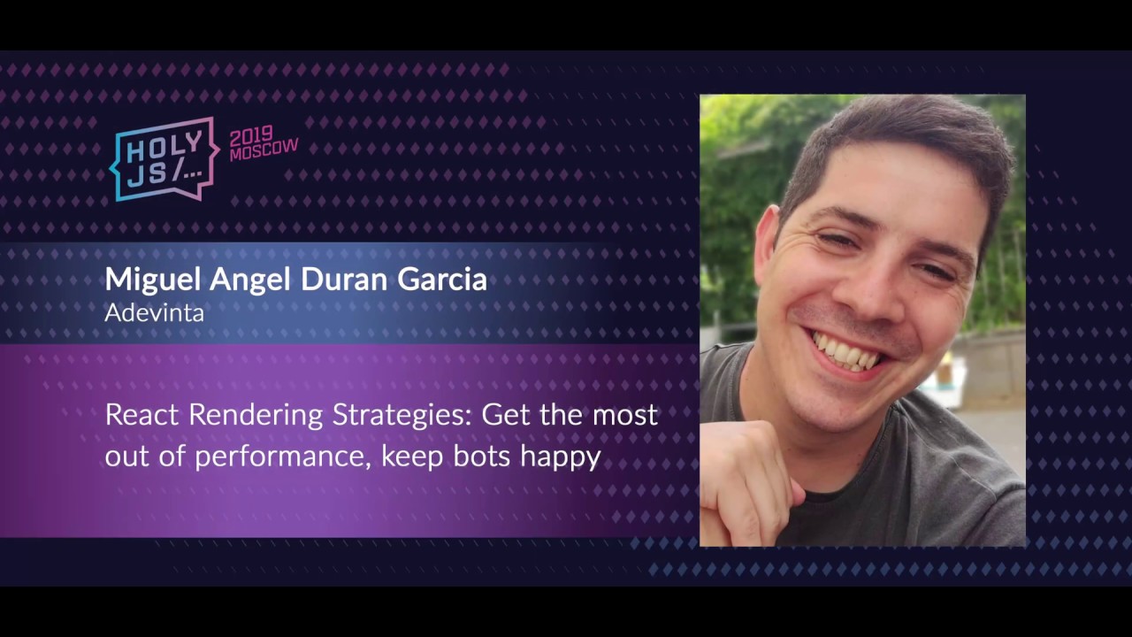 Miguel Angel Duran Garcia — React rendering strategies