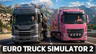 Превью: Посадил девочку в грузовик и поехал за ней 🚛 Euro Truck Simulator 2 [PC 2012]