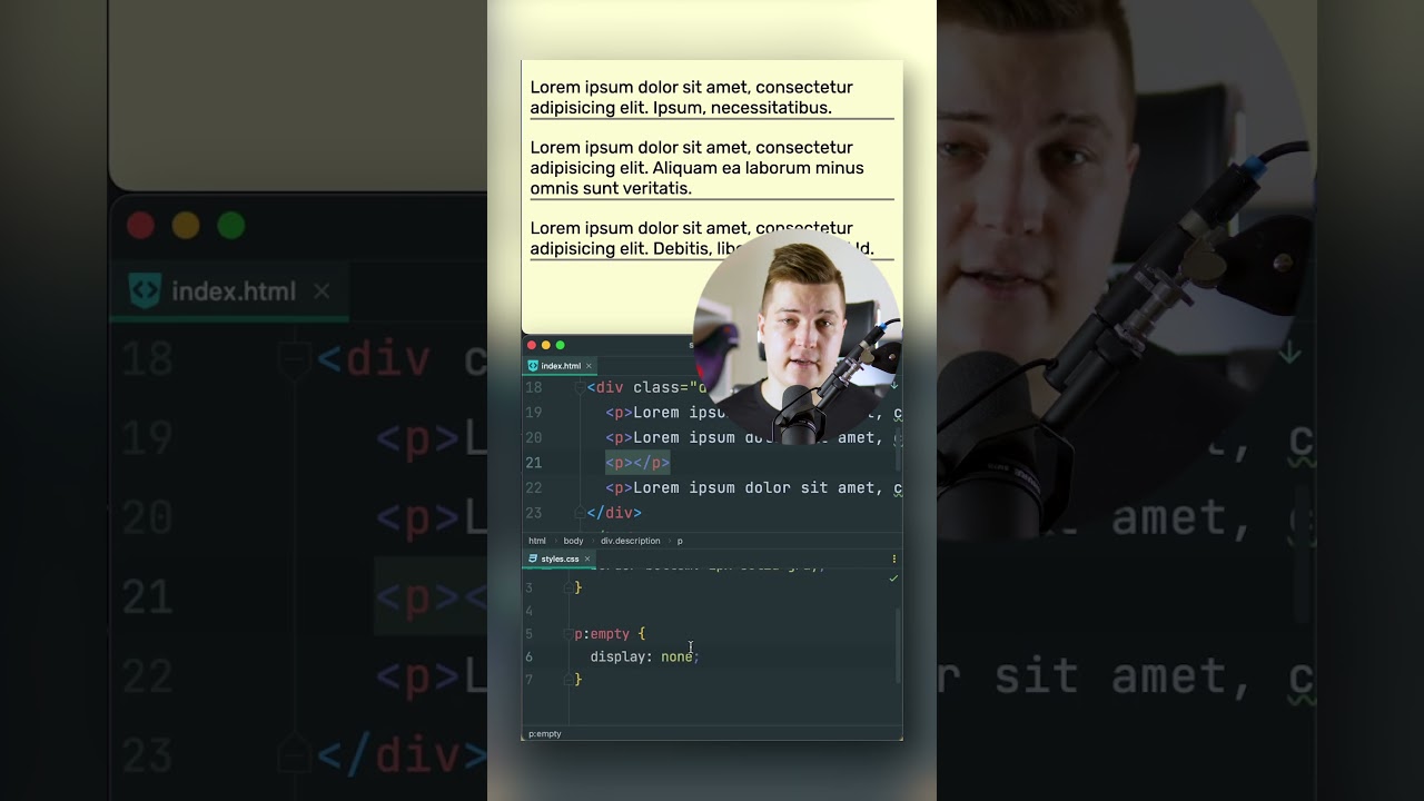 CSS • Как выбрать пустой элемент — :empty()