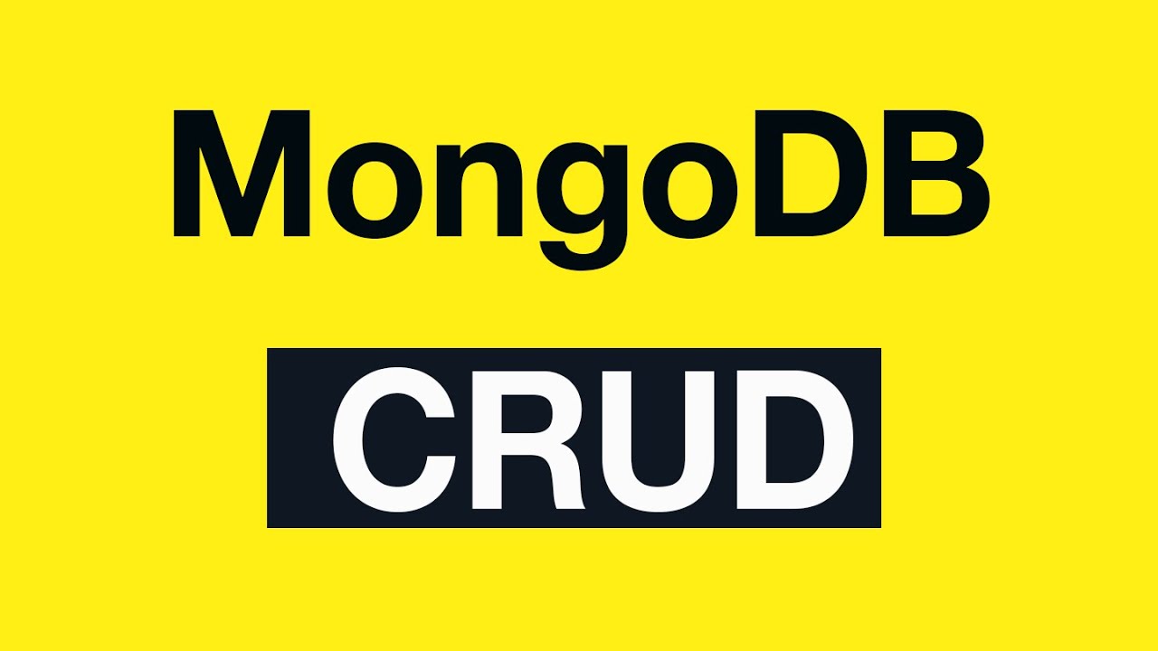 MongoDB CRUD Operations: 00 Introduction