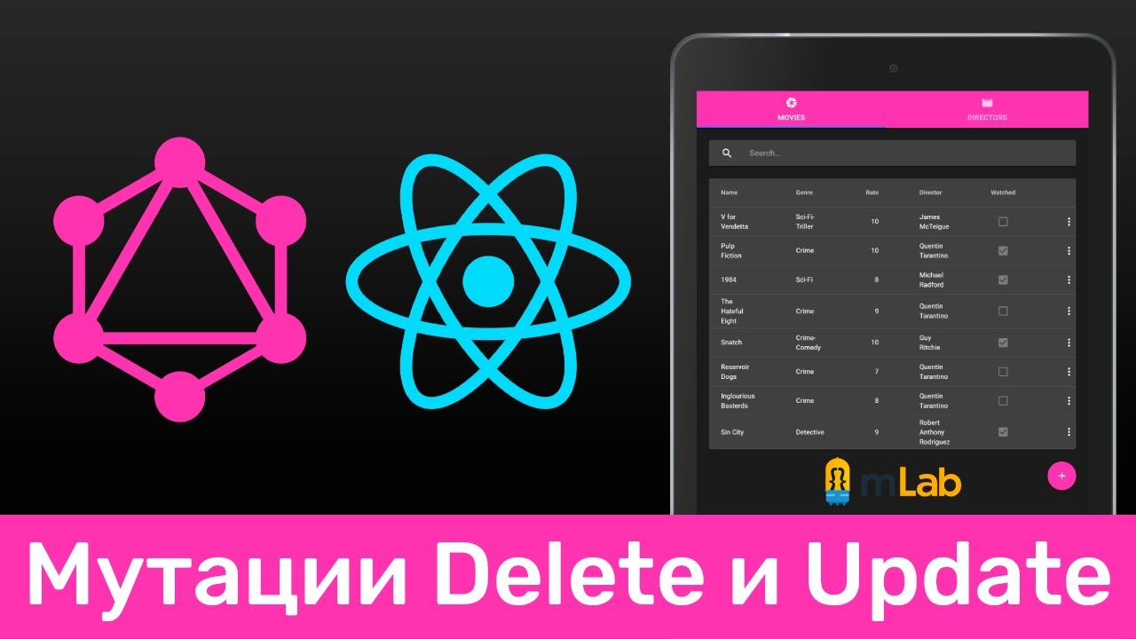 GraphQL #9 Мутации для удаления и обновления (Remove &amp; Update Mutations)