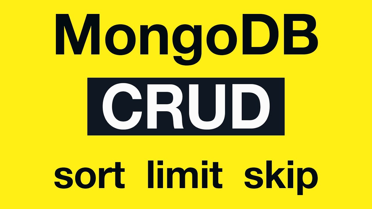 MongoDB CRUD Operations: 21 Chaining sort, limit and skip