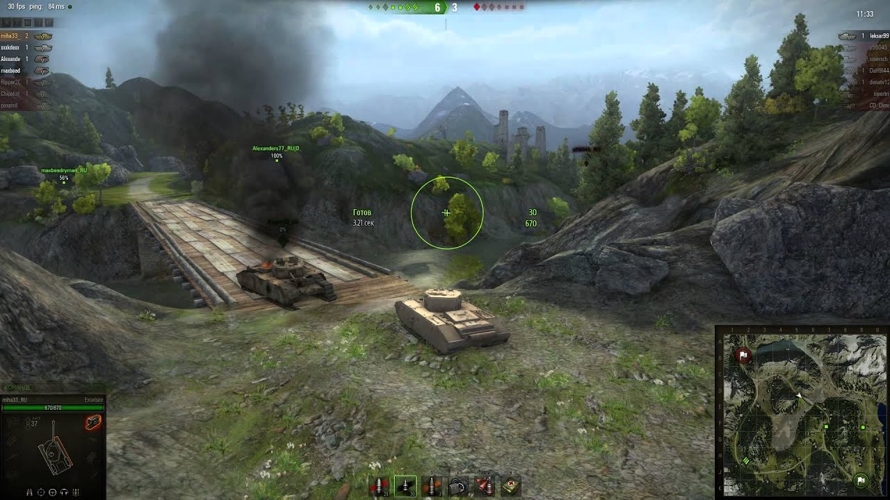 World of Tanks тестовый сервер 0.8.6 A33 Excelsior