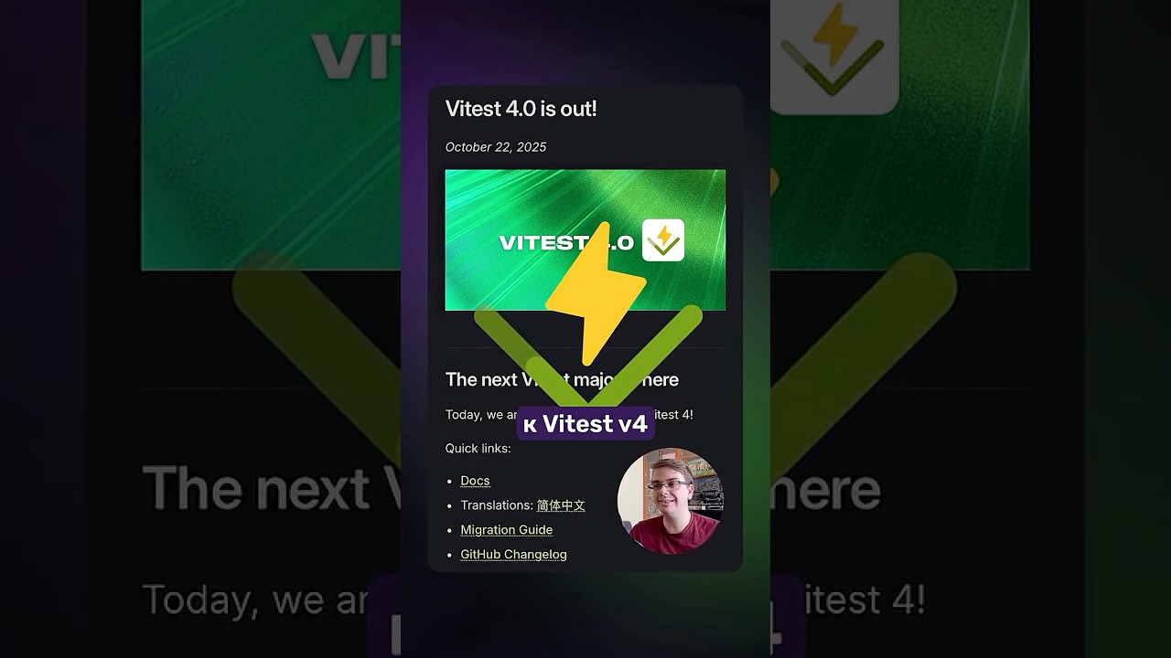 Вышел Vitest v4 - быстрое тестирование на базе Vite!