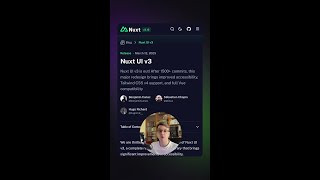Превью: Вышел Nuxt UI v3! #nuxt #nuxtui #ui #tailwind #typescript