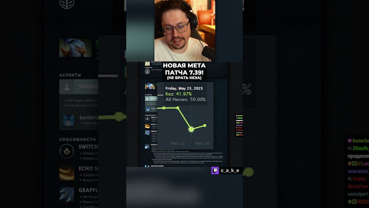 Новая МЕТА патча 7.39?! 😅 (НЕ БРАТЬ КЕЗА) / Кекс смотрит патч 7.39 в Доте 2 @CakeStream