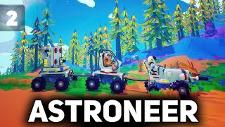 Превью: Синий трактор по инопланетным полям 🚀 Astroneer [PC 2016] #2