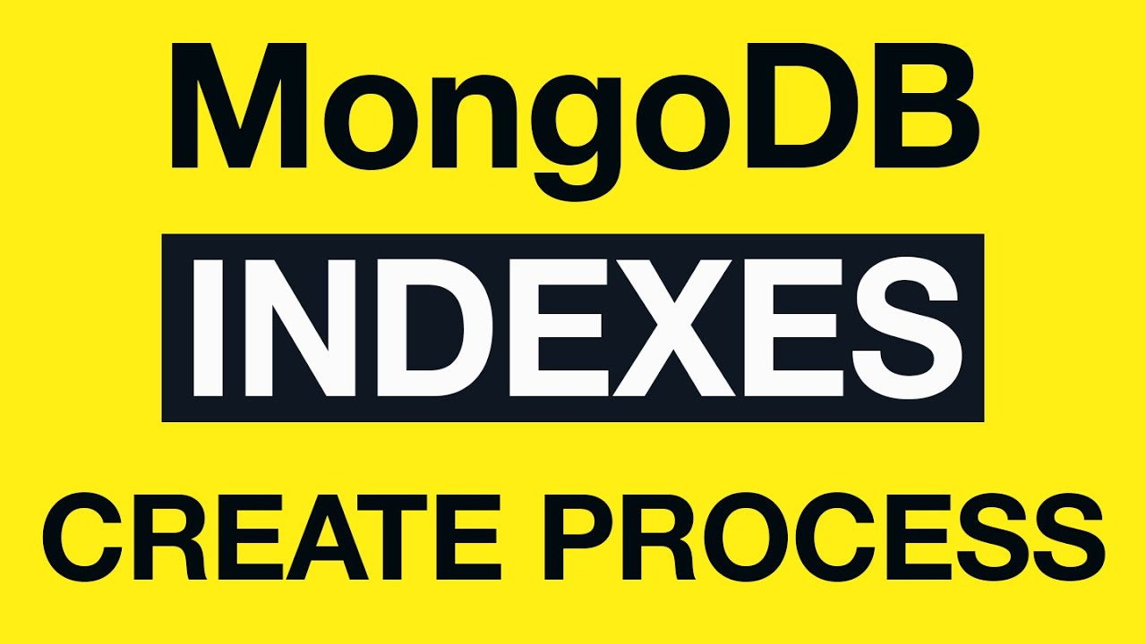 08 MongoDB Indexing - Index Creation Options