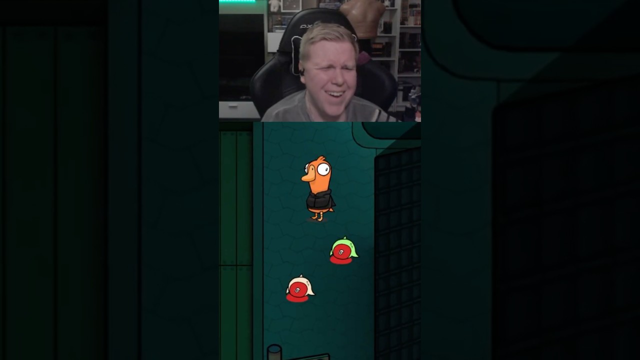 РОФЛАМБА В ГУСЯХ))) #goosegooseduck #amogus #amongus #нарезка #twitch #стрим