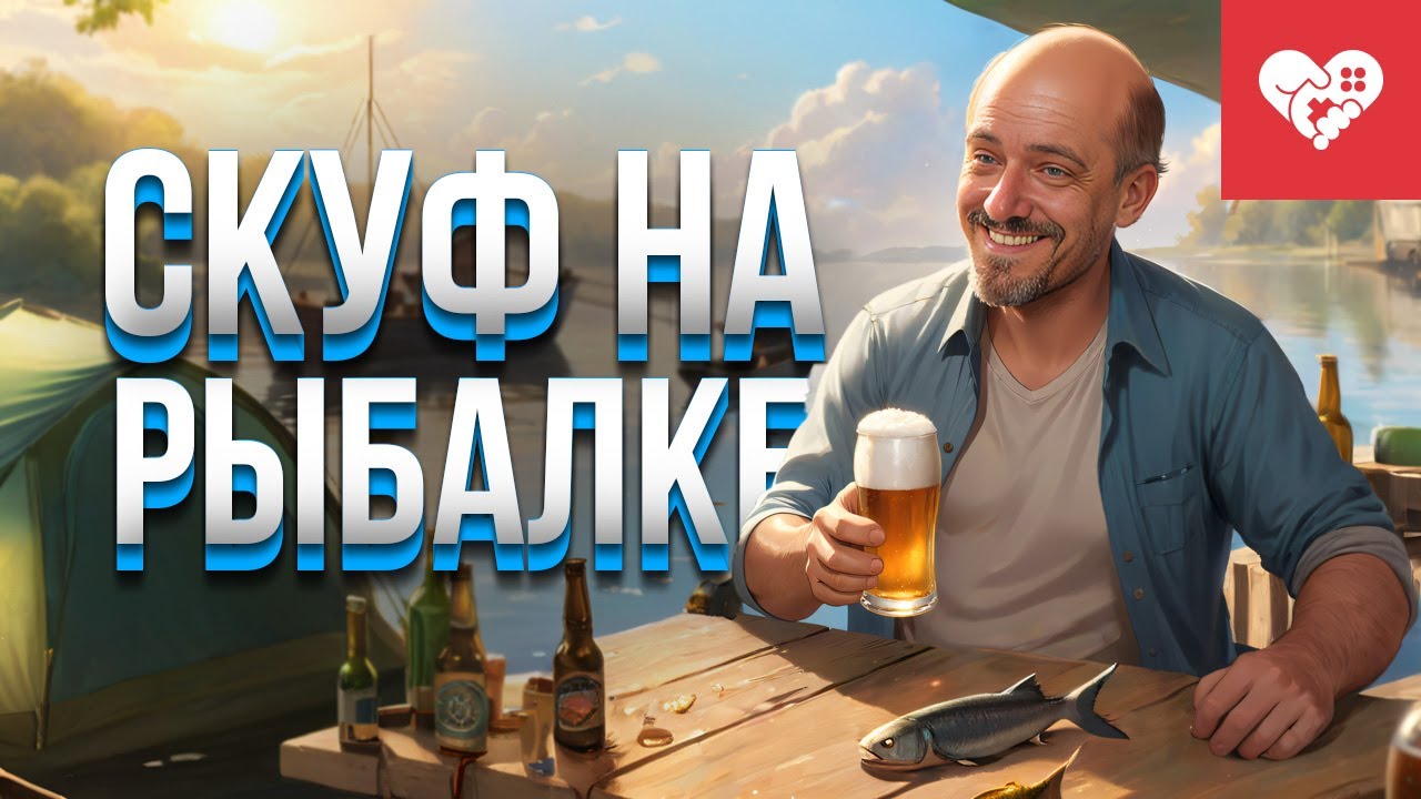 Скуф пытается отдохнуть от надоедливой жены на рыбалке | Скуф на рыбалке