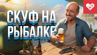 Превью: Скуф пытается отдохнуть от надоедливой жены на рыбалке | Скуф на рыбалке