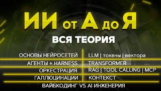 Превью: ИИ от А до Я вся теория. LLM, токены и вероятности, Нейронные сети, RAG, MCP, Агенты и Harness