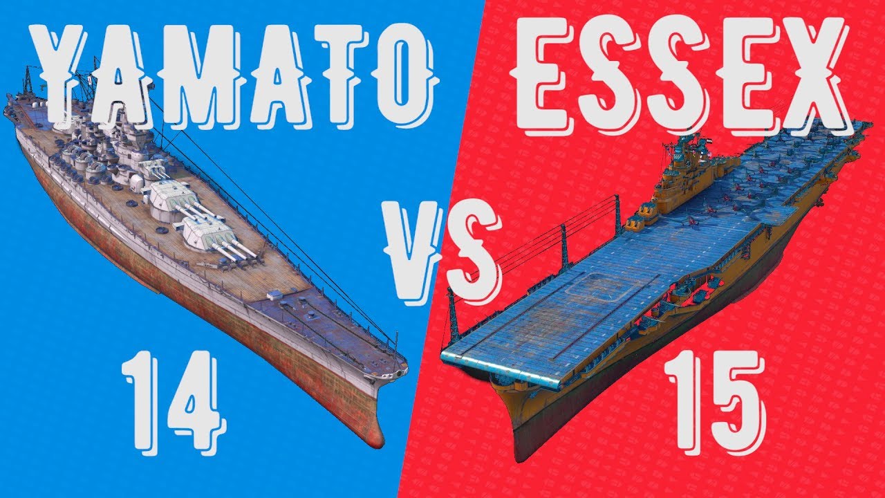 14 YAMATO vs 15 ESSEX - battle of classes - ⚓