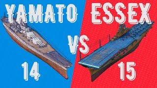 Превью: 14 YAMATO vs 15 ESSEX - battle of classes - ⚓