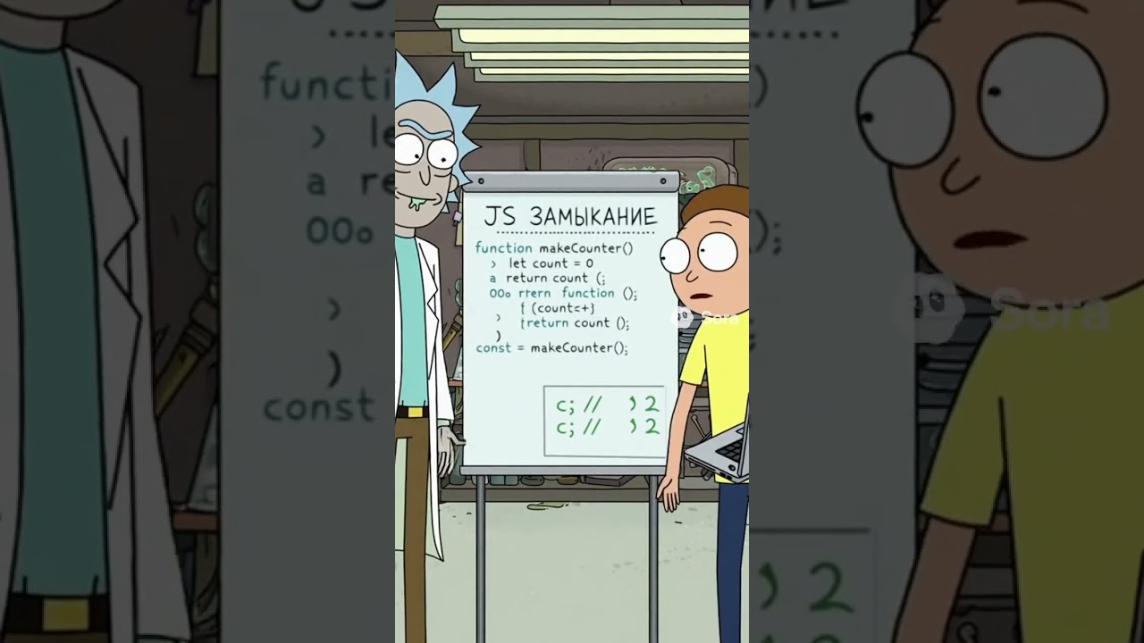 Рик объясняет замыкание в JS