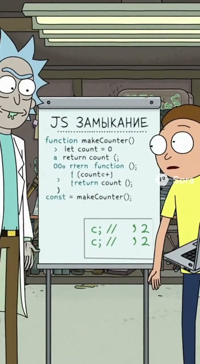 Превью: Рик объясняет замыкание в JS