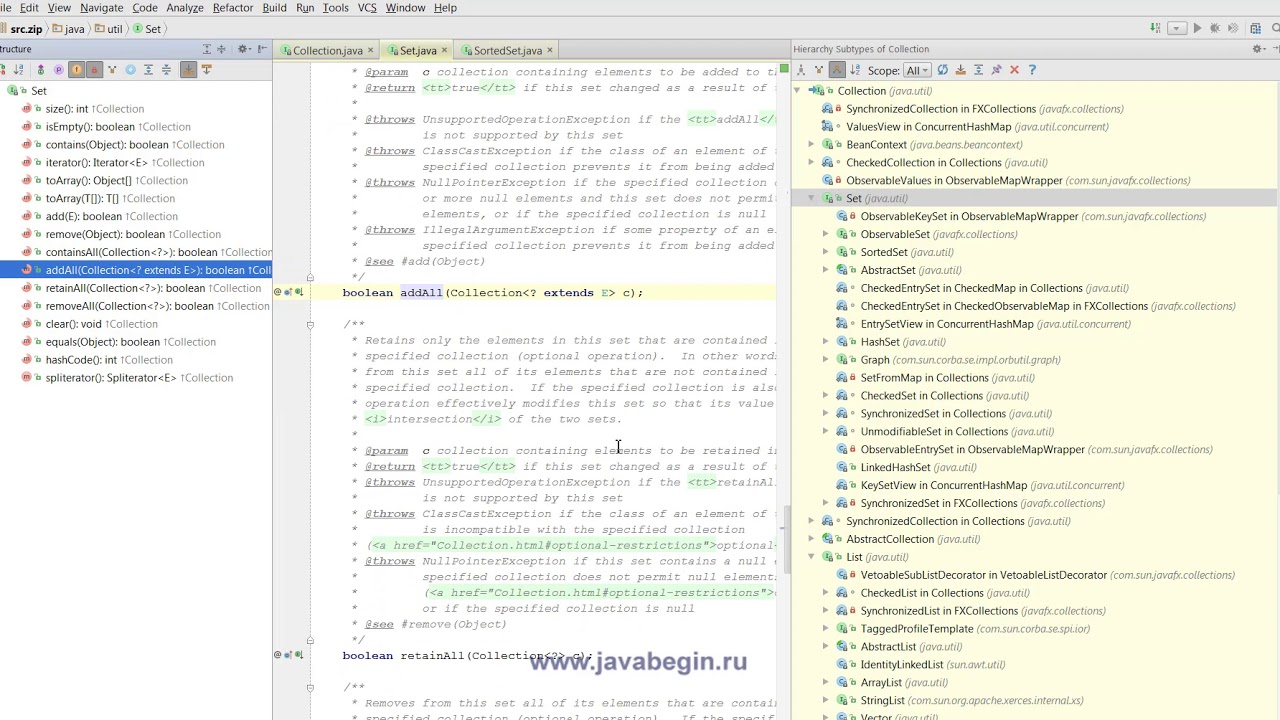 2 Структура классов коллекций Java