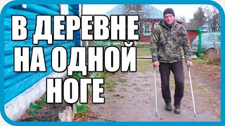 Превью: СМЕНИЛ ЛОПАТУ НА КОСТЫЛИ. КАКОВО ЖИТЬ В ДЕРЕВНЕ НА ОДНОЙ НОГЕ.