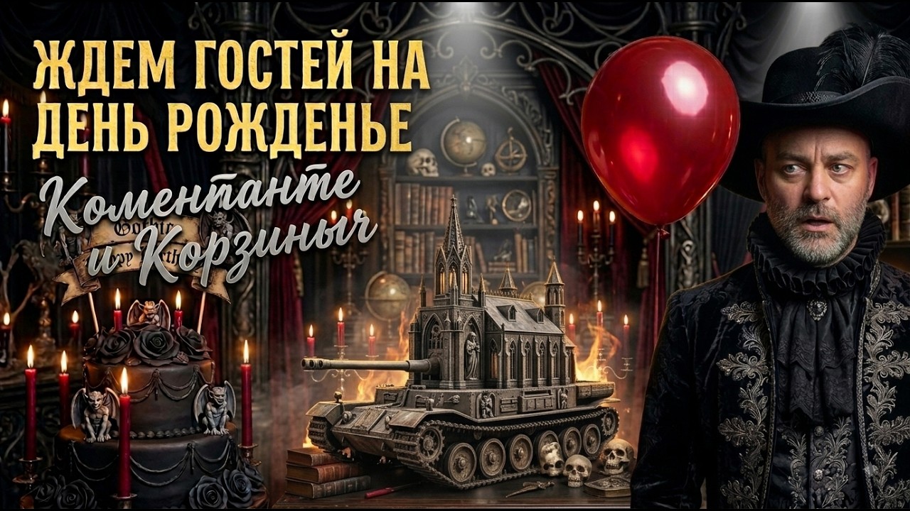Превью: Ждем взвод "Вспышка, Коментанте и Корзиныч" в День Рожденье Мира Танков