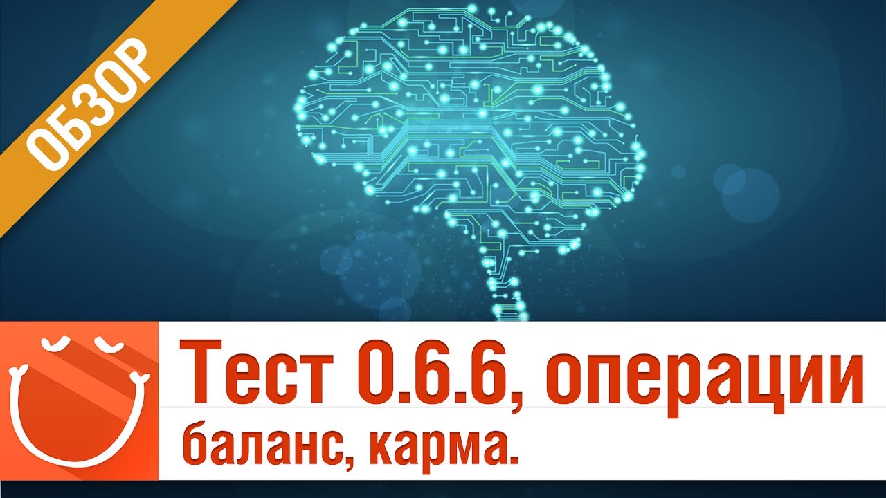 Тест 0.6.6 операции, баланс, карма - обзор