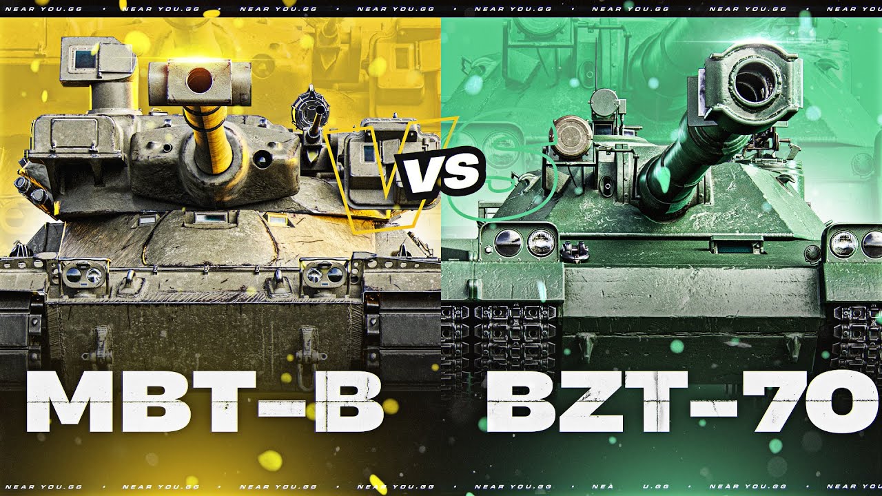 MBT-B ПРОТИВ BZT-70 - СЕРИЯ БОЕВ НА МАКСИМАЛЬНЫЙ УРОН!