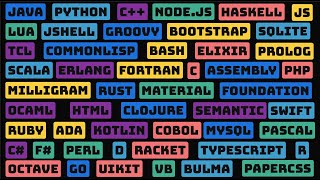 Превью: Hello World in 50 Programming Languages (in 1 min)