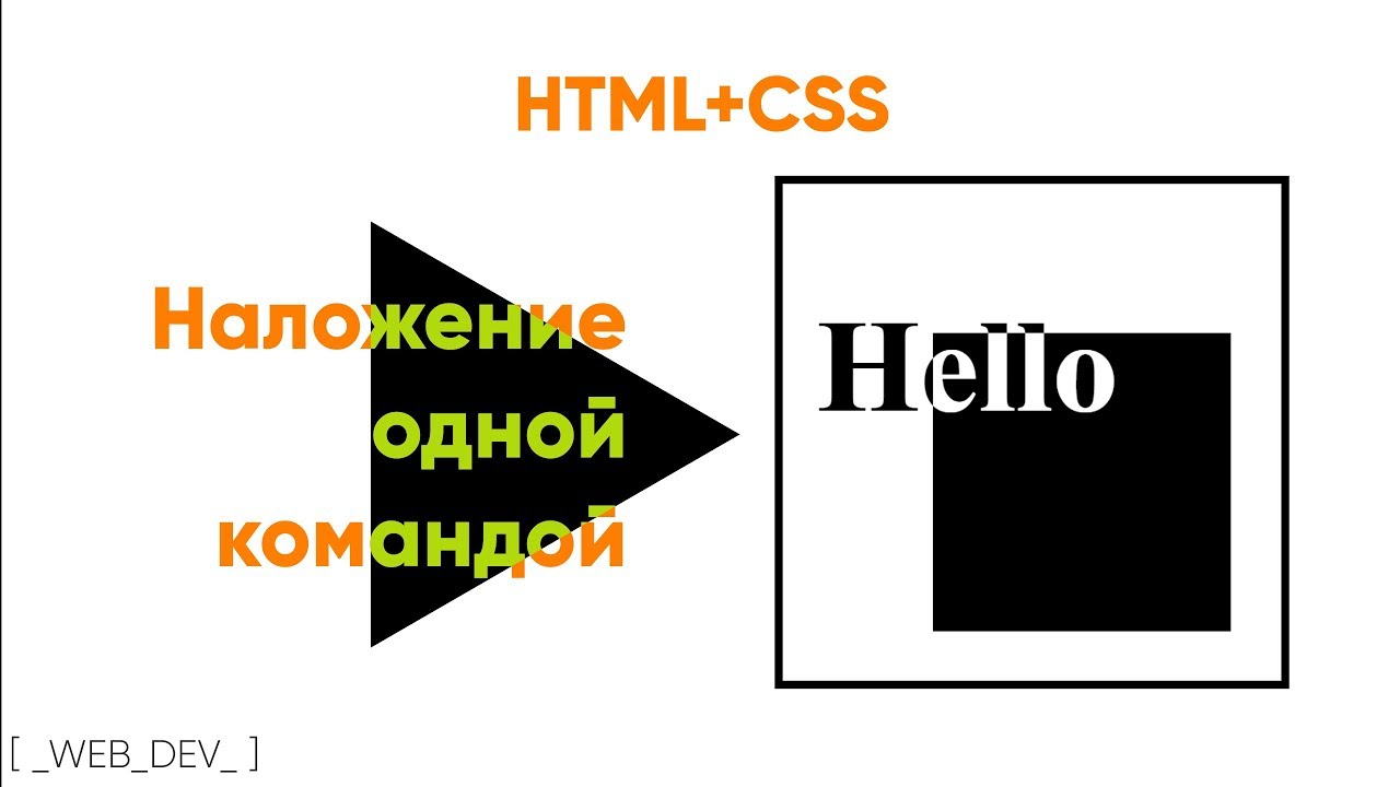 Наложение одной командой в CSS (mix-blend-mode)