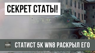 Превью: РАСКРЫТ ГЛАВНЫЙ СЕКРЕТ WOT, 5К WN8 СТАТИСТ ОТКРЫЛ ЕГО!