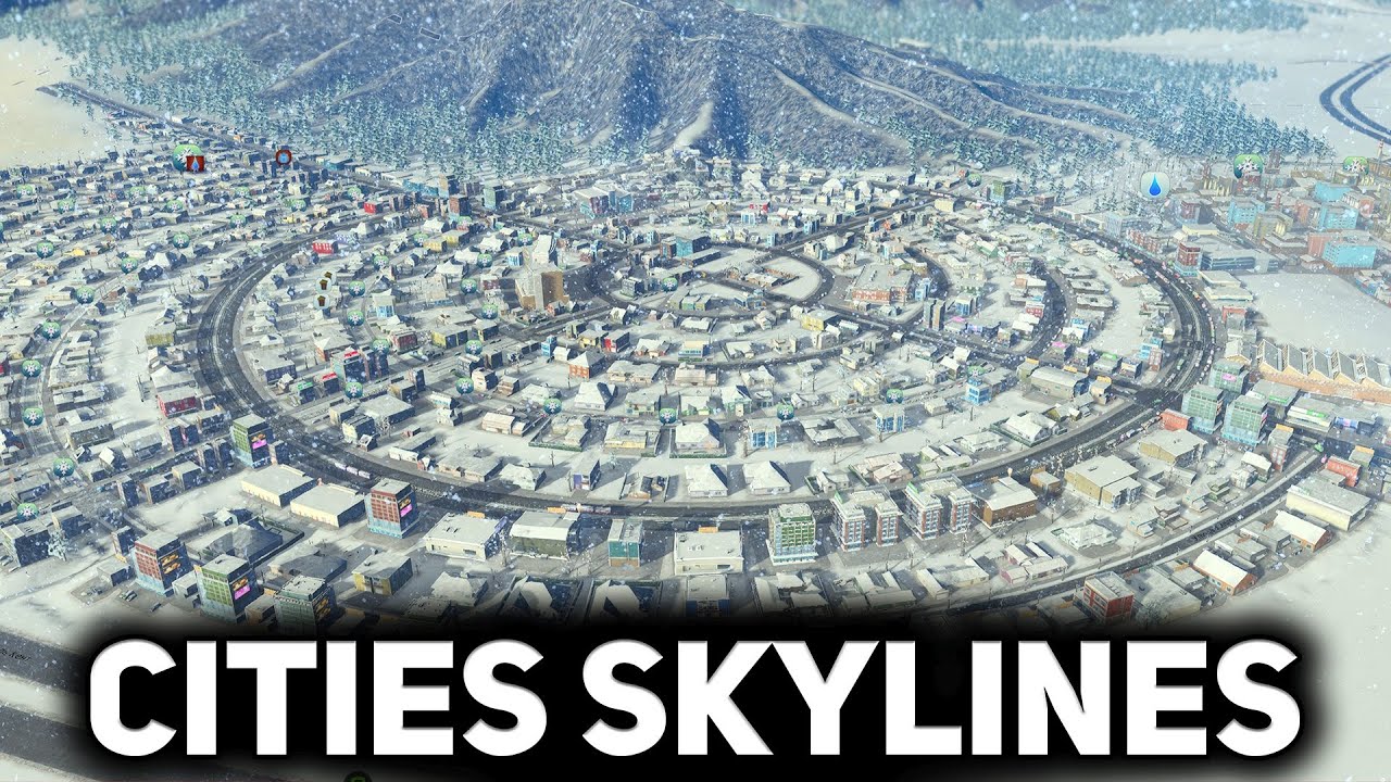 Достраиваем зимний город 🏙️ Cities: Skylines [PC 2015] #2