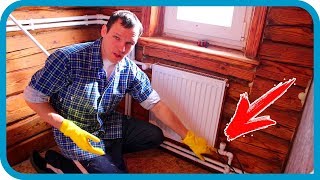 Превью: РАЗОБРАЛ ОТОПЛЕНИЕ. Санузел в деревне. Этап 3.