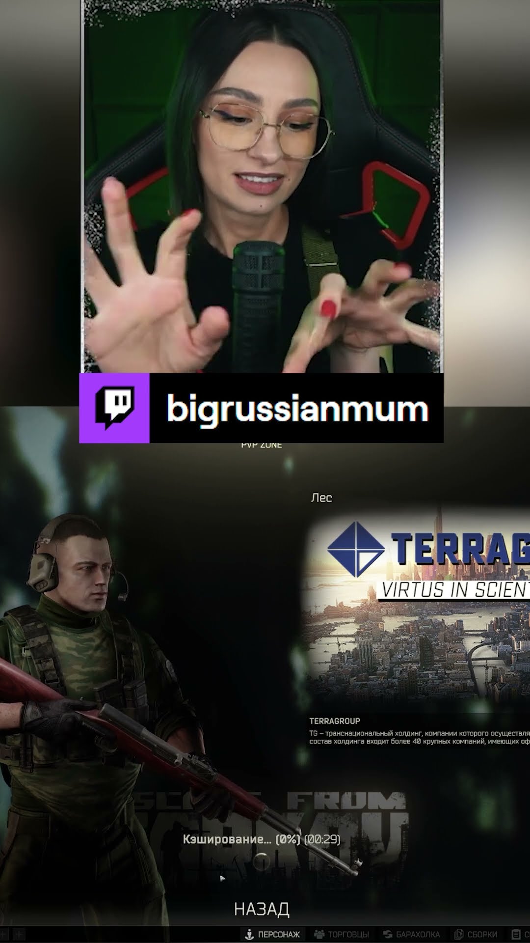 Превью: ПЧЕЛКИ В ЧАТЕ! | BRM В ESCAPE FROM TARKOV #twitch #brm #стримерша #юмор #мем