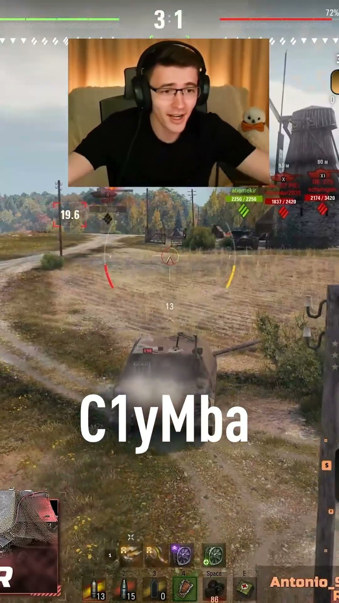 Превью: Лучшие Ваншоты Блогеров на Sturmtiger #миртанков #wot