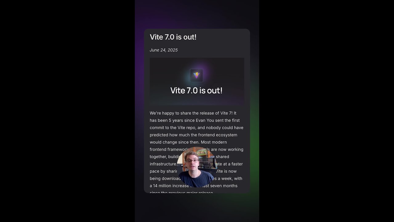 Vite v7.0 | Новости разработки | #vite #node #JavaScript