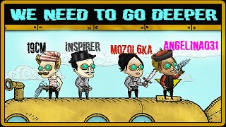 Превью: ПОДВОДНАЯ ЛОДКА НА ЧЕТВЕРЫХ! Ищем сокровища We need to go deeper с Mozol6ka, Angelina031 и Inspirer.