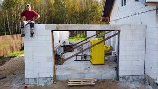 Превью: ТАК Я СТРОИЛ СТЕНЫ ГАРАЖА ИЗ ГАЗОБЕТОНА! КЛАДКА ЛУЧШЕ НА КЛЕЙ ИЛИ НА ПЕНУ? Часть 7