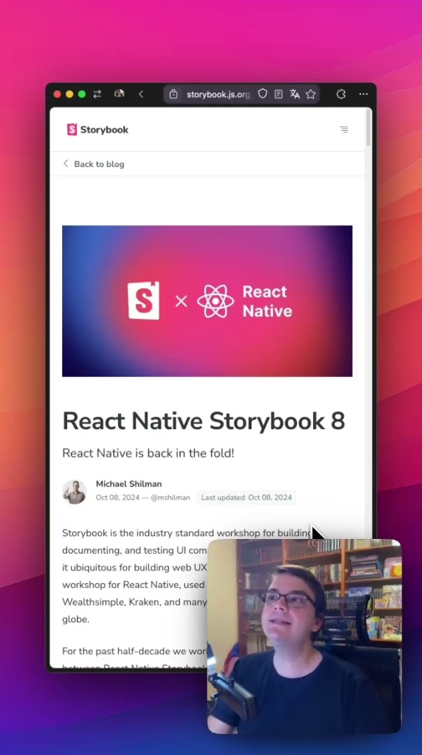 Превью: Storybook 8 для React Native