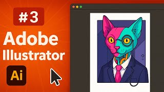 Превью: Изучение Adobe Illustrator с нуля / #3 – Геометрические фигуры и трансформации