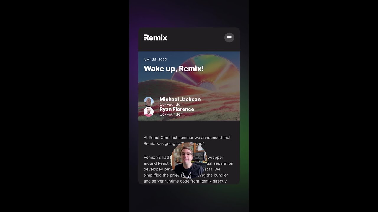 Новости разработки | Перезапуск Remix | #react #next #reactrouter #javascript