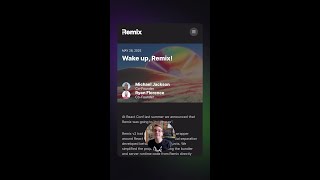 Превью: Новости разработки | Перезапуск Remix | #react #next #reactrouter #javascript