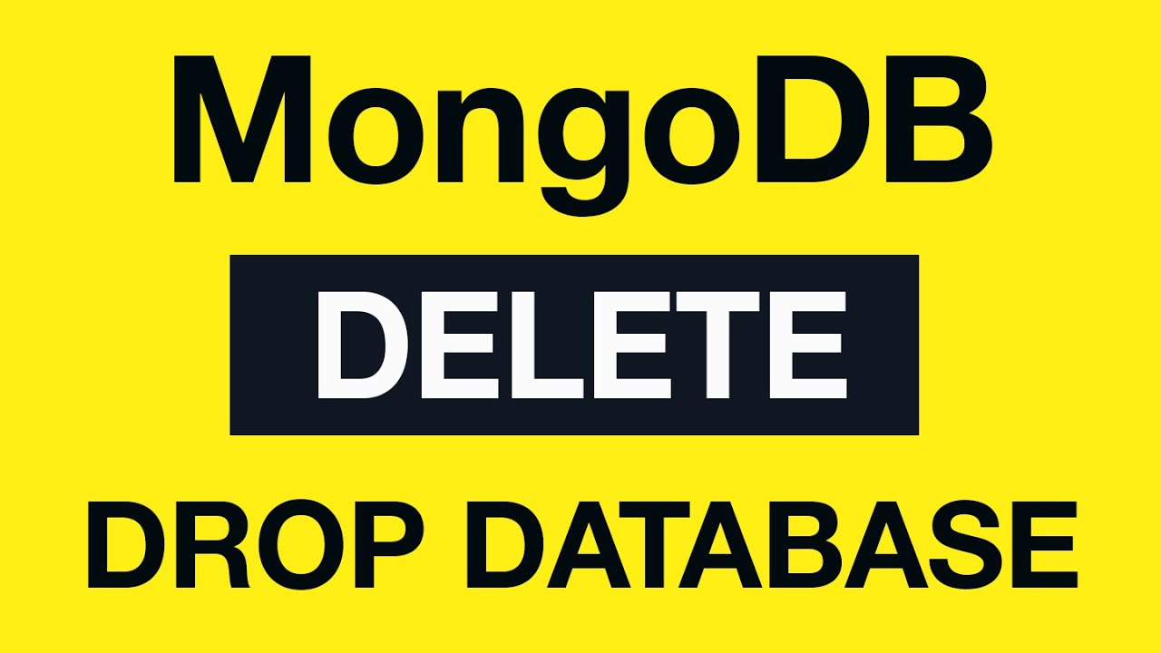 MongoDB Delete Queries: 08 dropDatabase