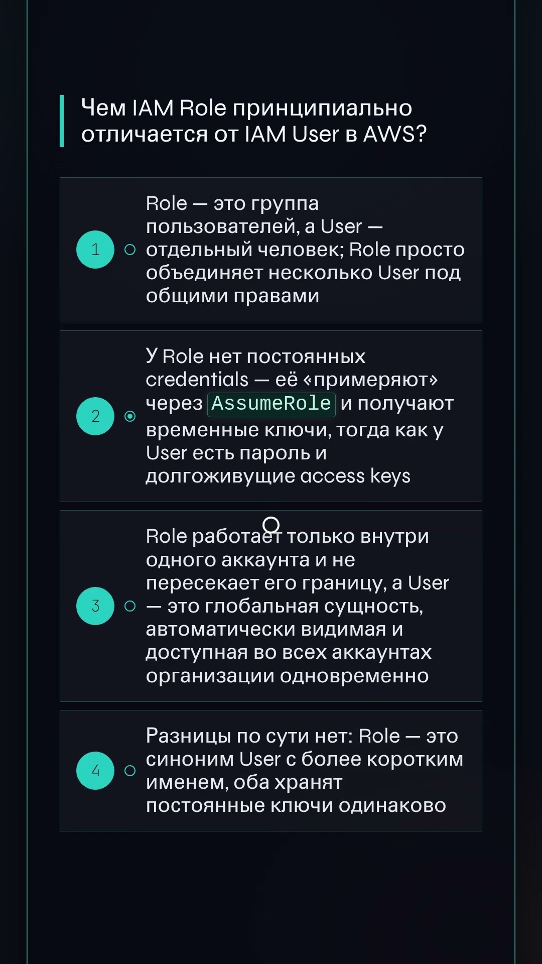 Превью: AWS: чем IAM Role отличается от IAM User? 🤔
