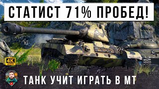 Превью: НЕРЕАЛЬНЫЙ СТАТЮГА 71% ПОБЕД ПОКАЗАЛ КАК НАДО УЧИТЬСЯ ИГРАТЬ НА СЕКРЕТНОМ ТАНКЕ СТАТИСТОВ МИР ТАНКОВ