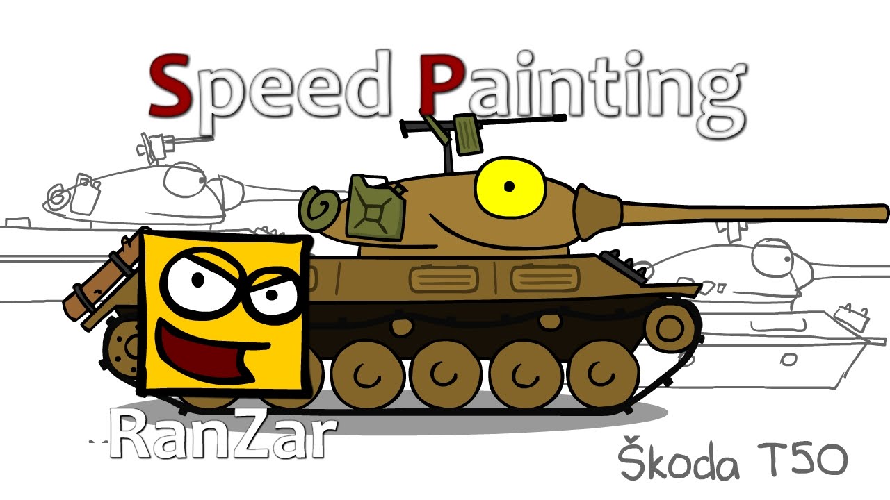 Speed Paint Skoda T50. RanZar. Рандомные Зарисовки.