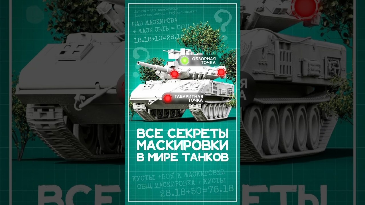 Все секреты маскировки в Мире Танков #wot #миртанков #вот #ворлдофтанкс