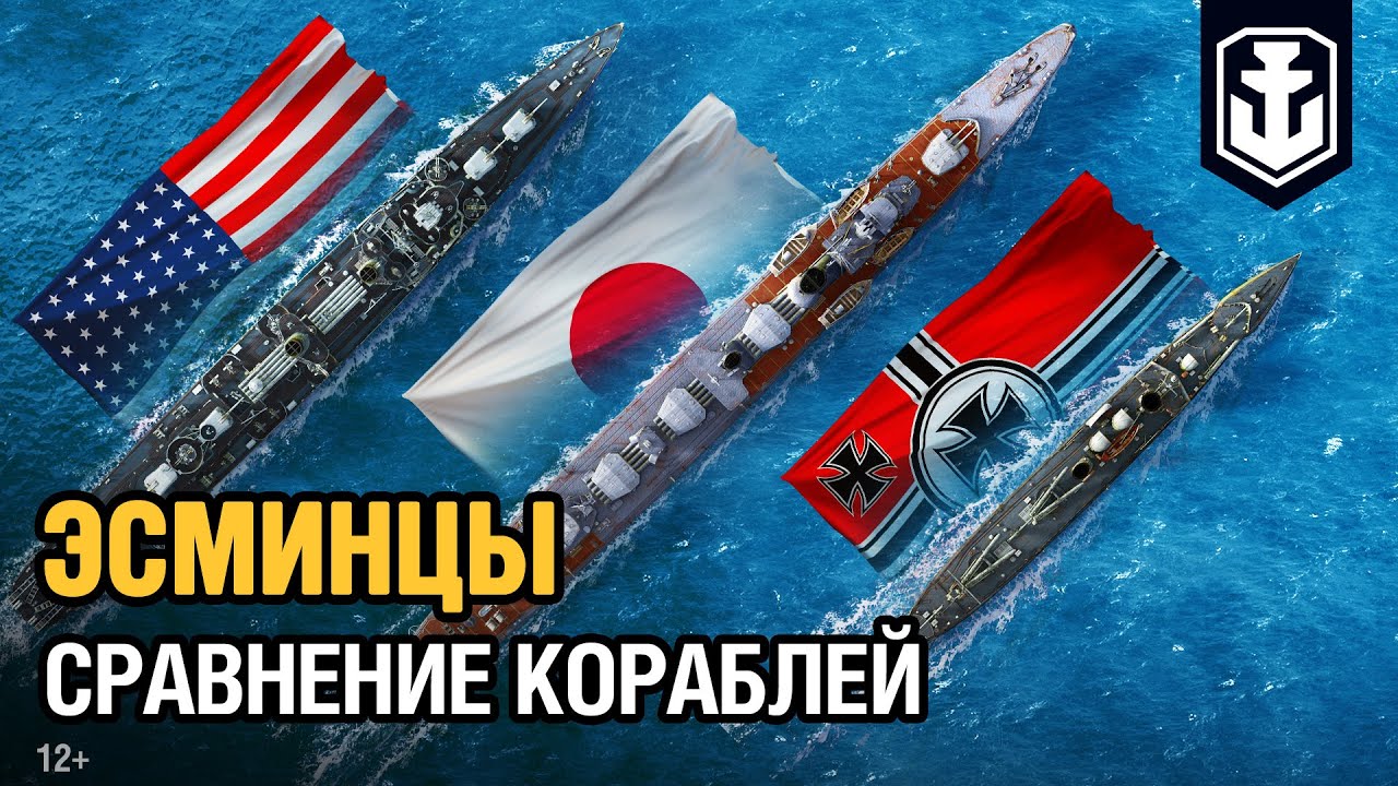 Сравнение размеров кораблей: эсминцы | World of Warships