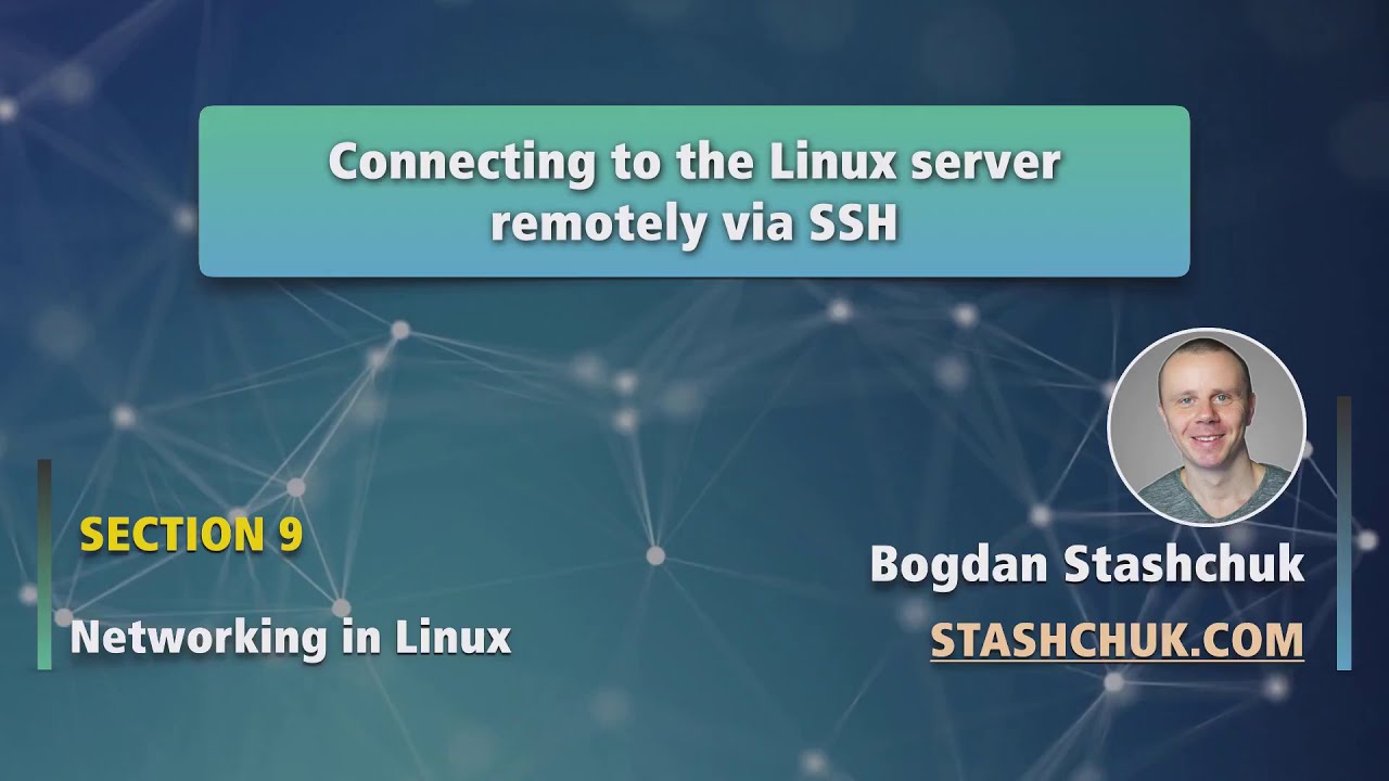 Linux Tutorial: 56 Connecting to the Linux server remotely via SSH